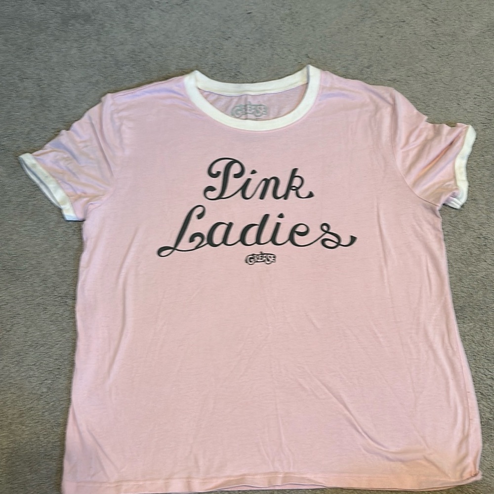 Pink ladies size large t shirt - worn once!  Great condition.